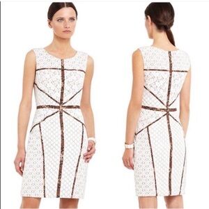 BCBGMAXAZRIA Andreea Lace Bodycon Dress White Size 0 NWT